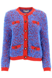 Tory Burch Confetti Tweed Jacket   Light Blue