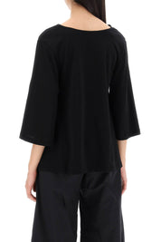 By Malene Birger Organic Cotton T Shirt   Black