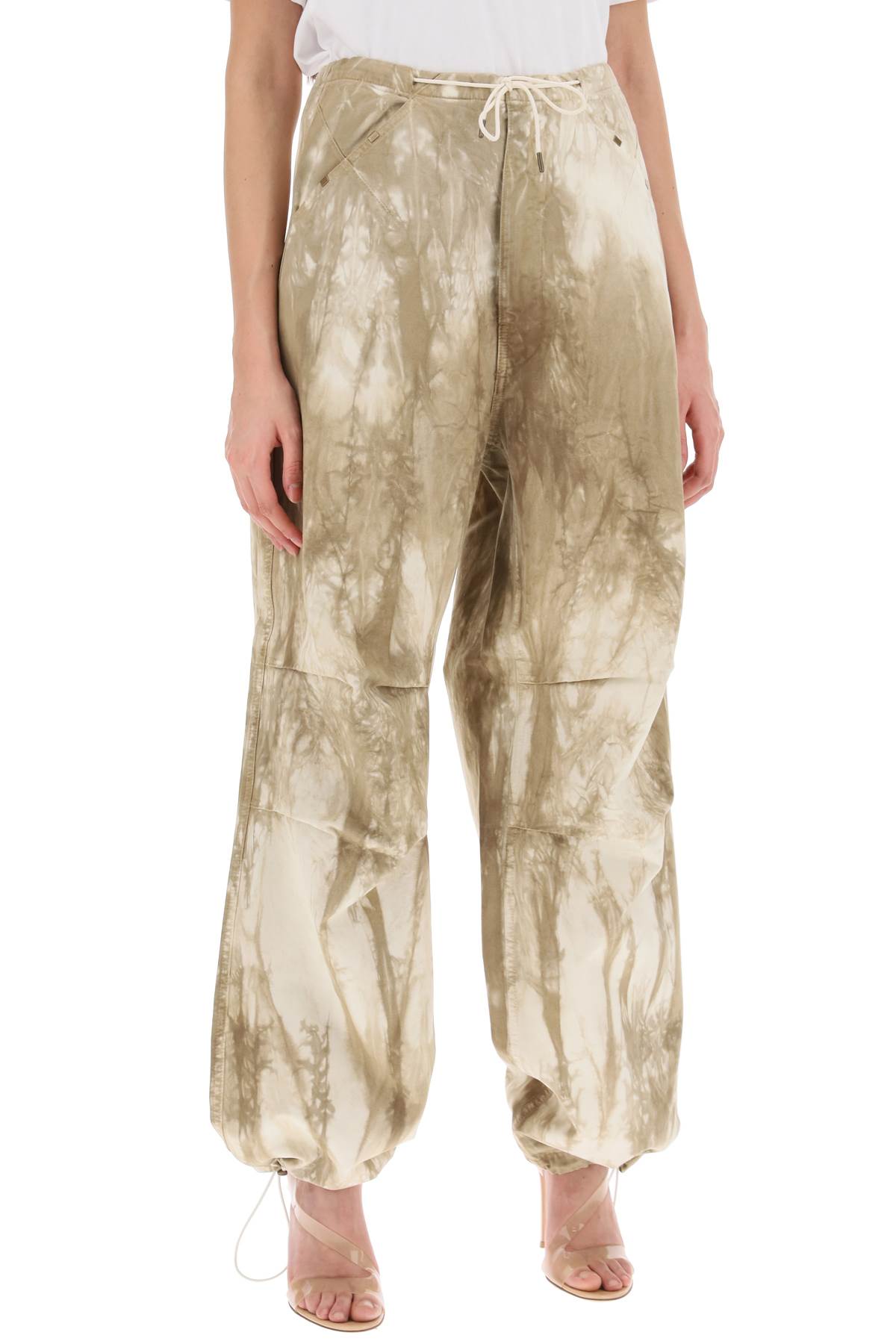 Darkpark Daisy Tie Dye Baggy Pants   Green