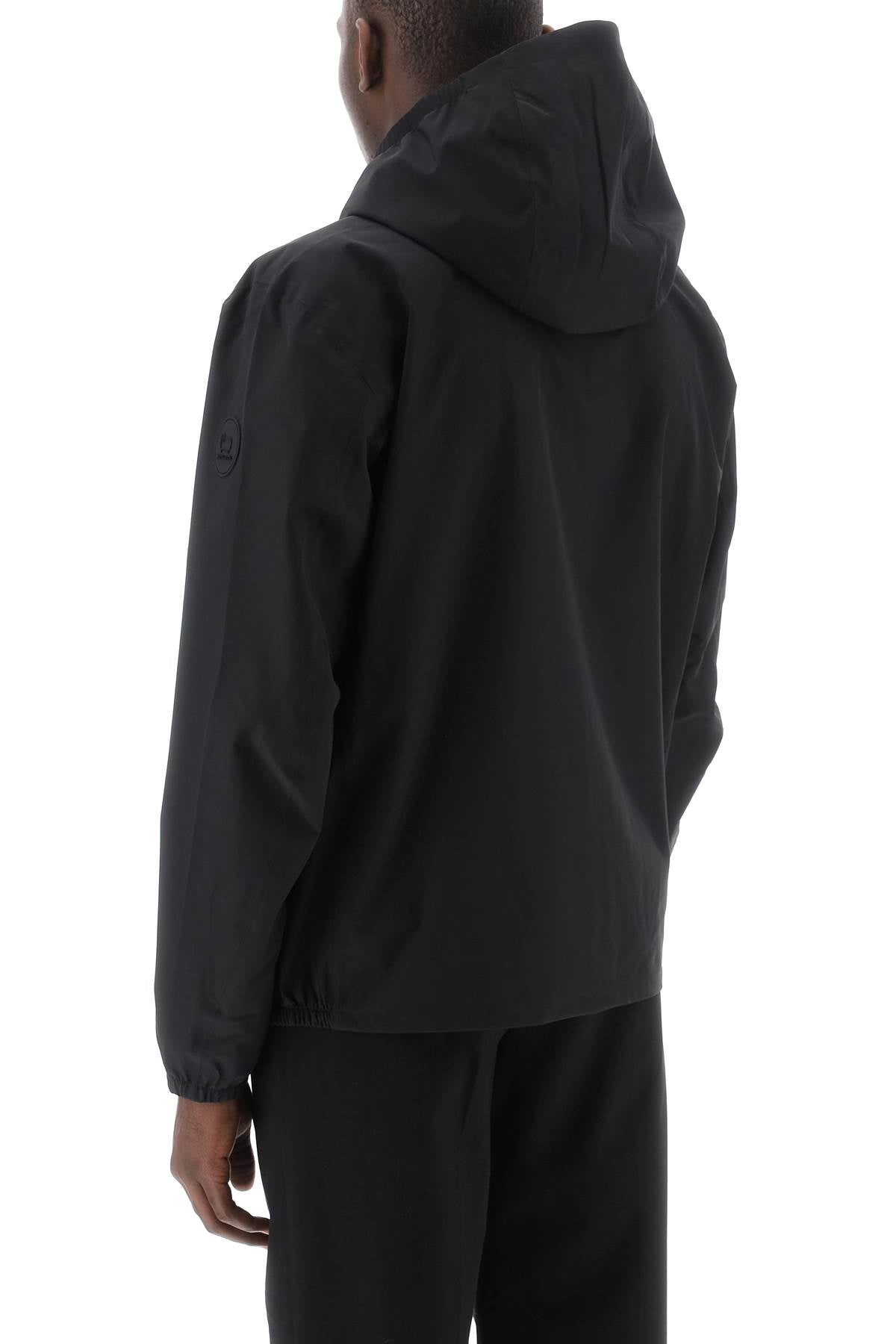 Woolrich Pacific Jacket In Tech Softshell   Black