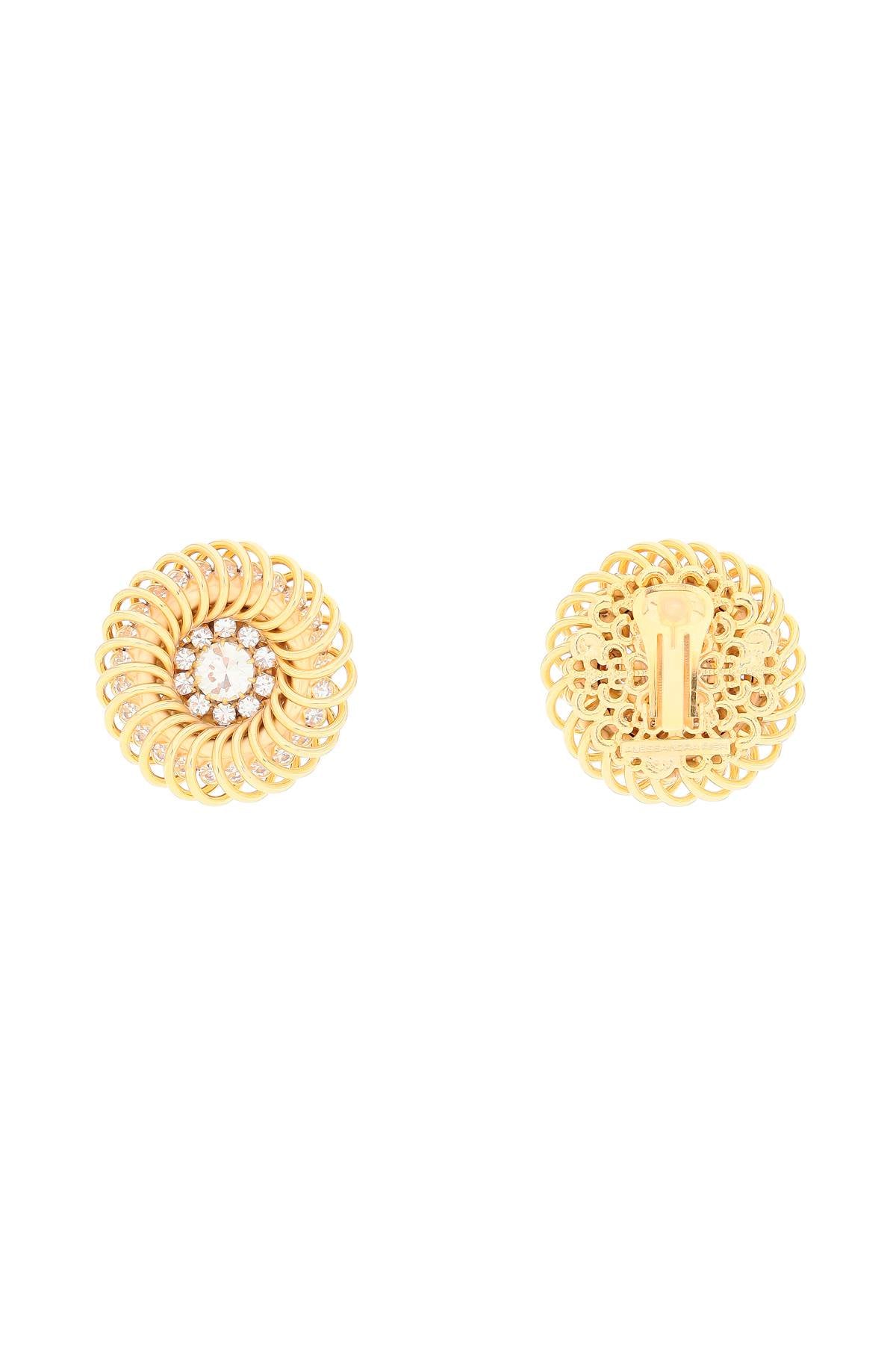 Alessandra Rich Spiral Earrings   Gold