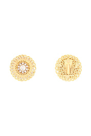 Alessandra Rich Spiral Earrings   Gold