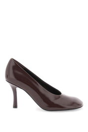 Burberry Glossy Leather Baby Pumps   Black