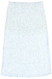 Siedres Helen Sequined Midi Skirt   Light Blue