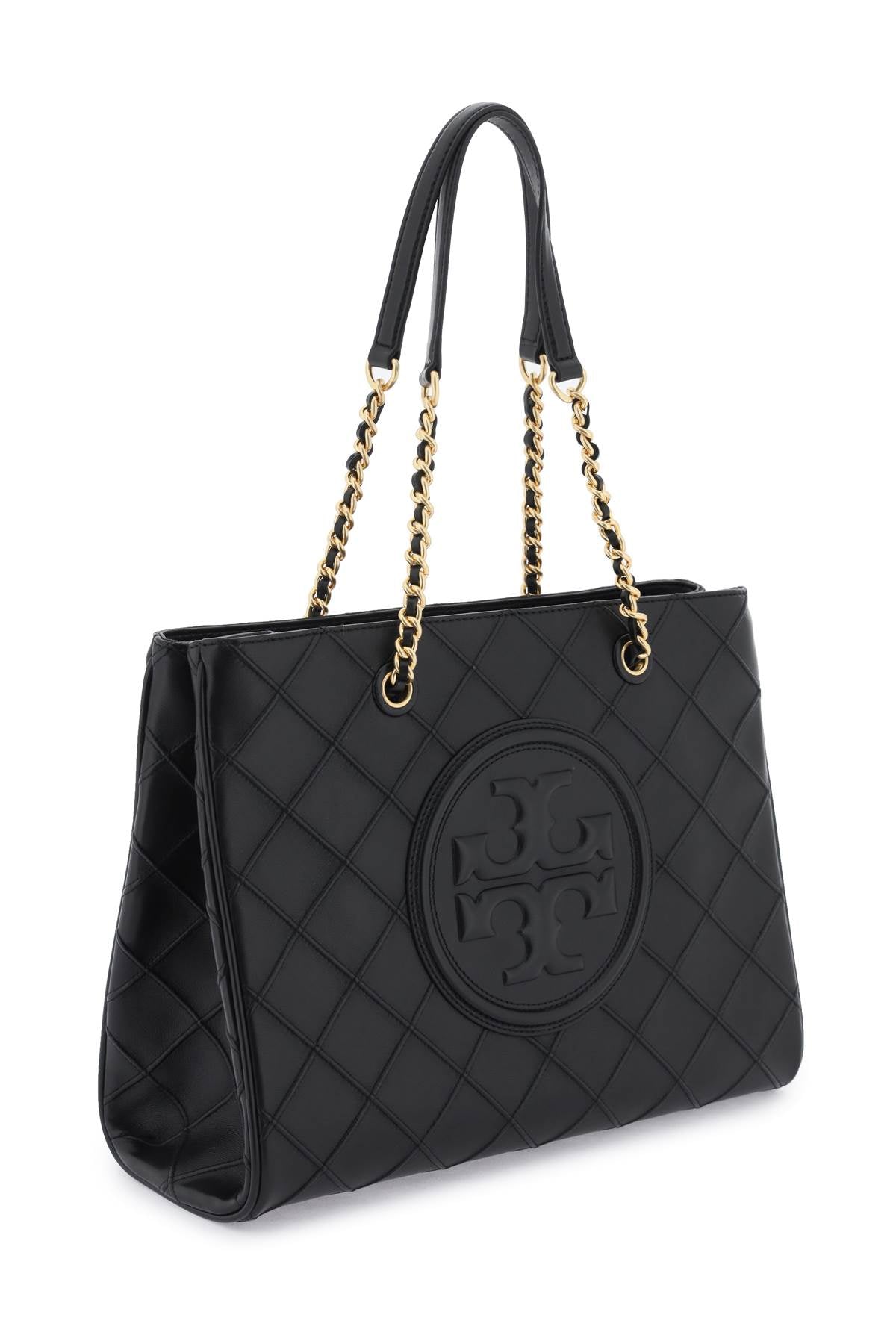 Tory Burch Fleming Tote Bag   Black