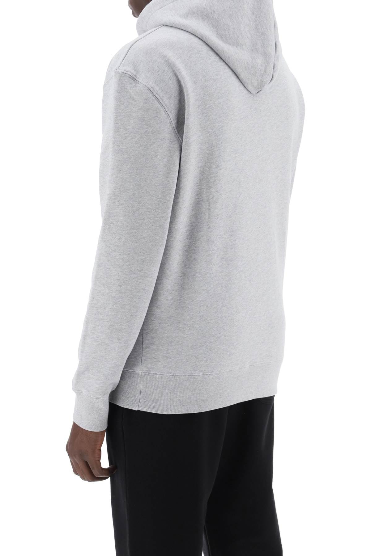 Maison Kitsune Fox Head Hooded Sweatshirt   Grey