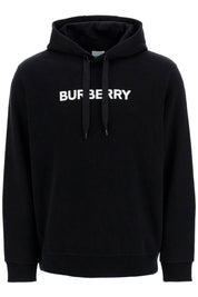 Burberry Ansdell Hoodie With Logo Print   Black