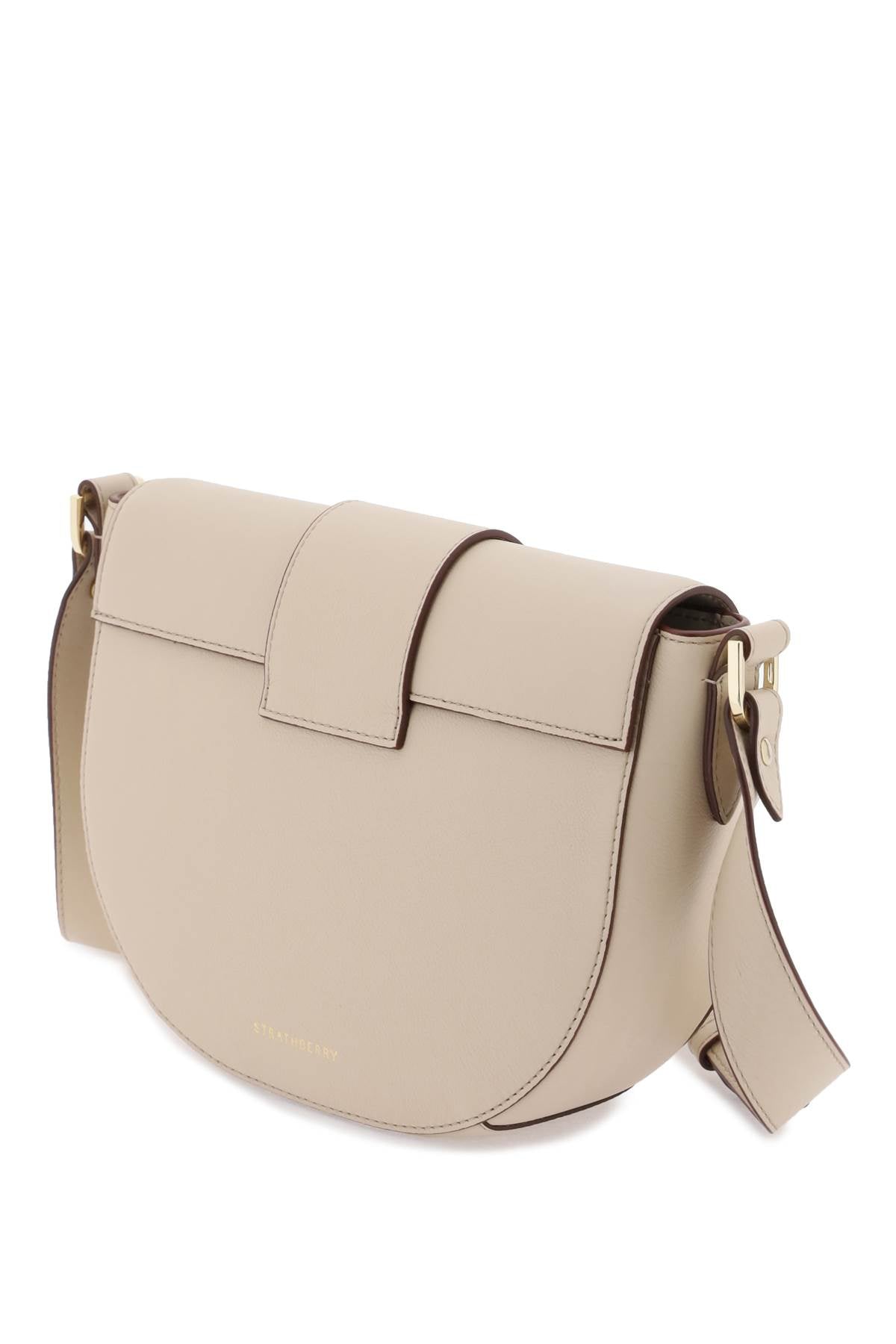 Strathberry Crescent Crossbody Bag   Beige