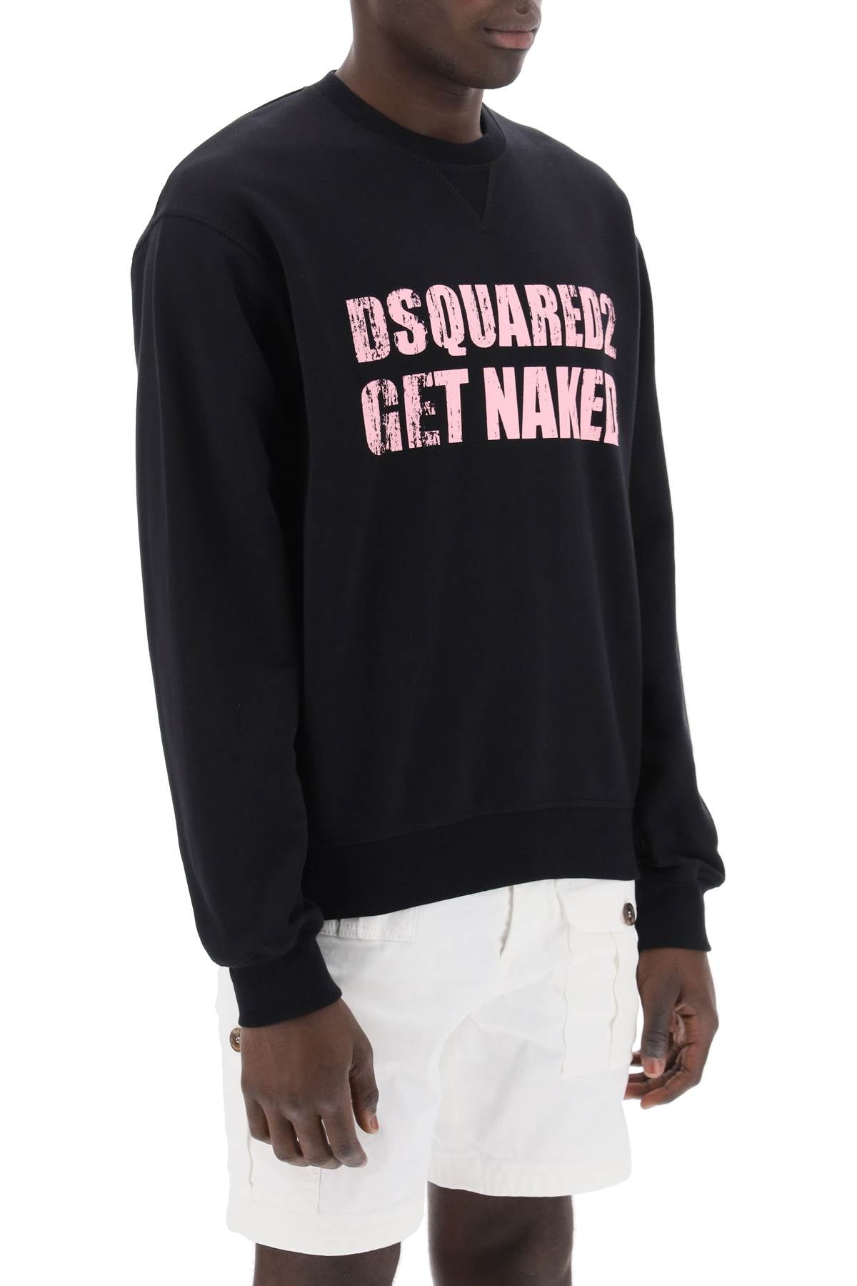 Dsquared2 Cool Fit Printed Sweatshirt   Black