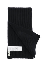 Etro Ribbed Wool Scarf   Black