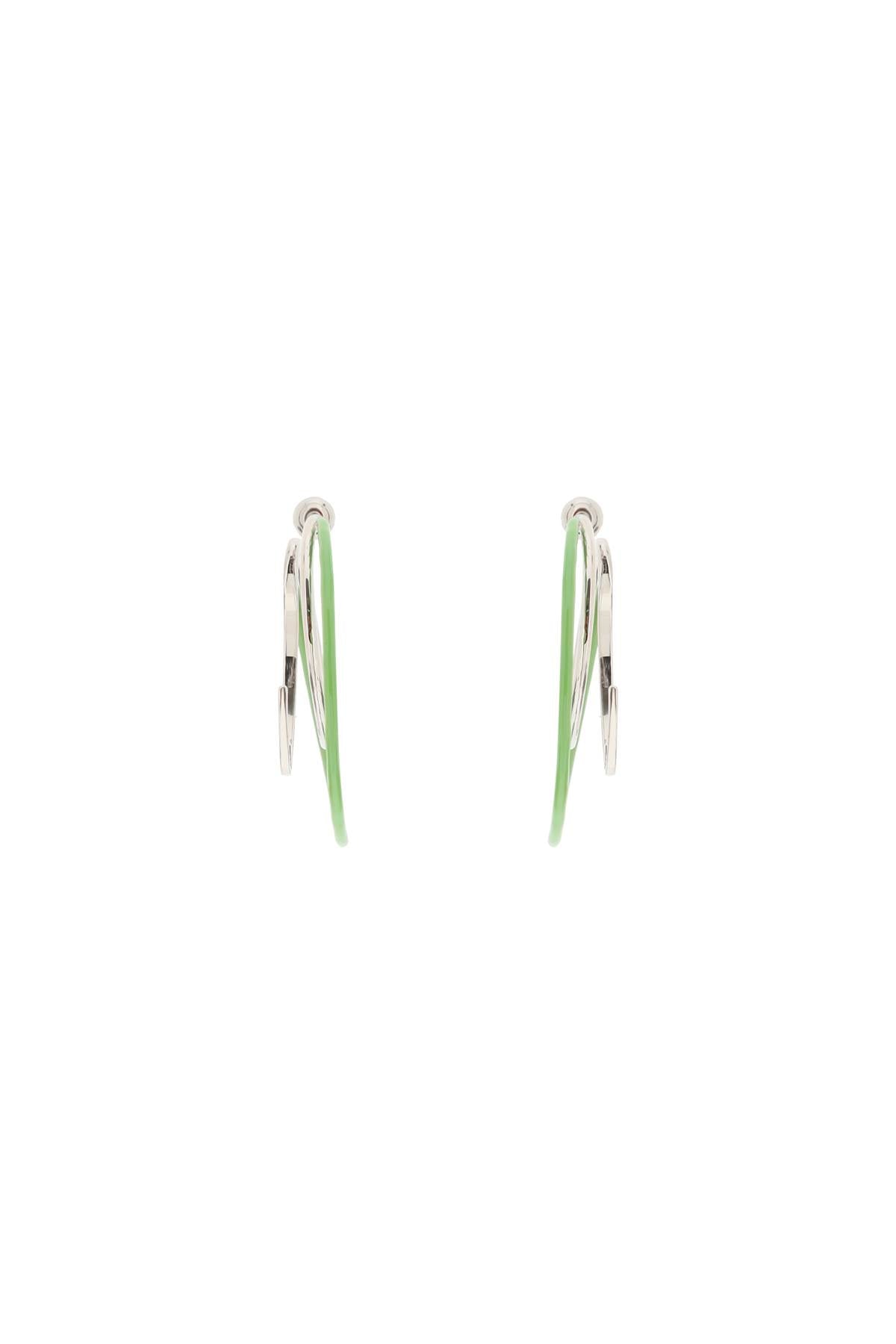 Panconesi 'Double Kilter' Earrings   Green