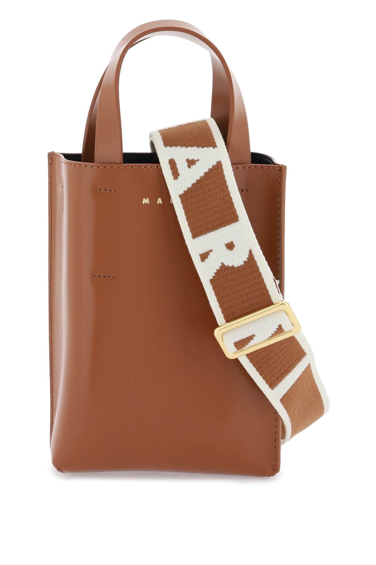 Marni Nano Museo Tote Bag   Brown