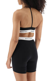 Sporty Rich Sports Bra With Logo Band   Black