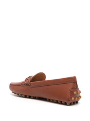 Tod's Flat Shoes Leather Brown