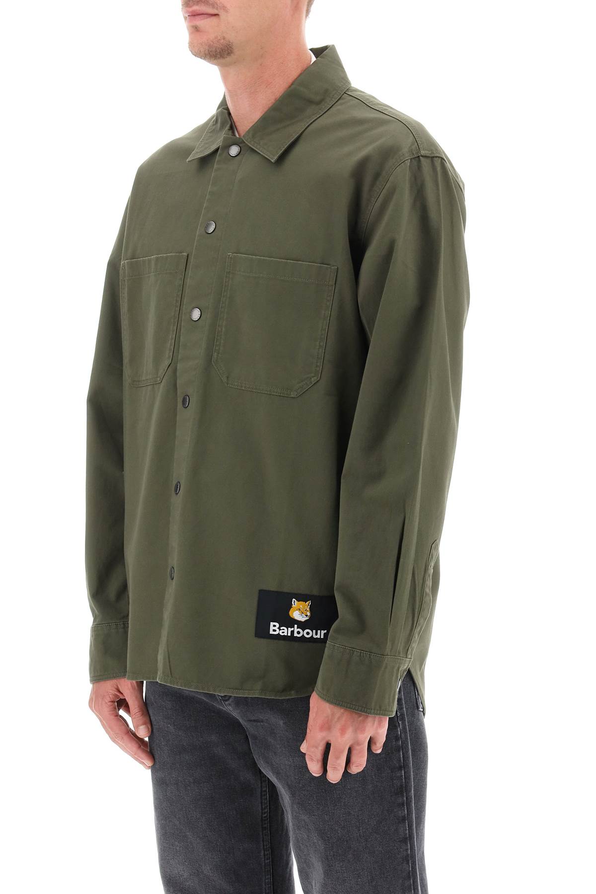 Barbour Maison Kitsuné Overshirt   Green