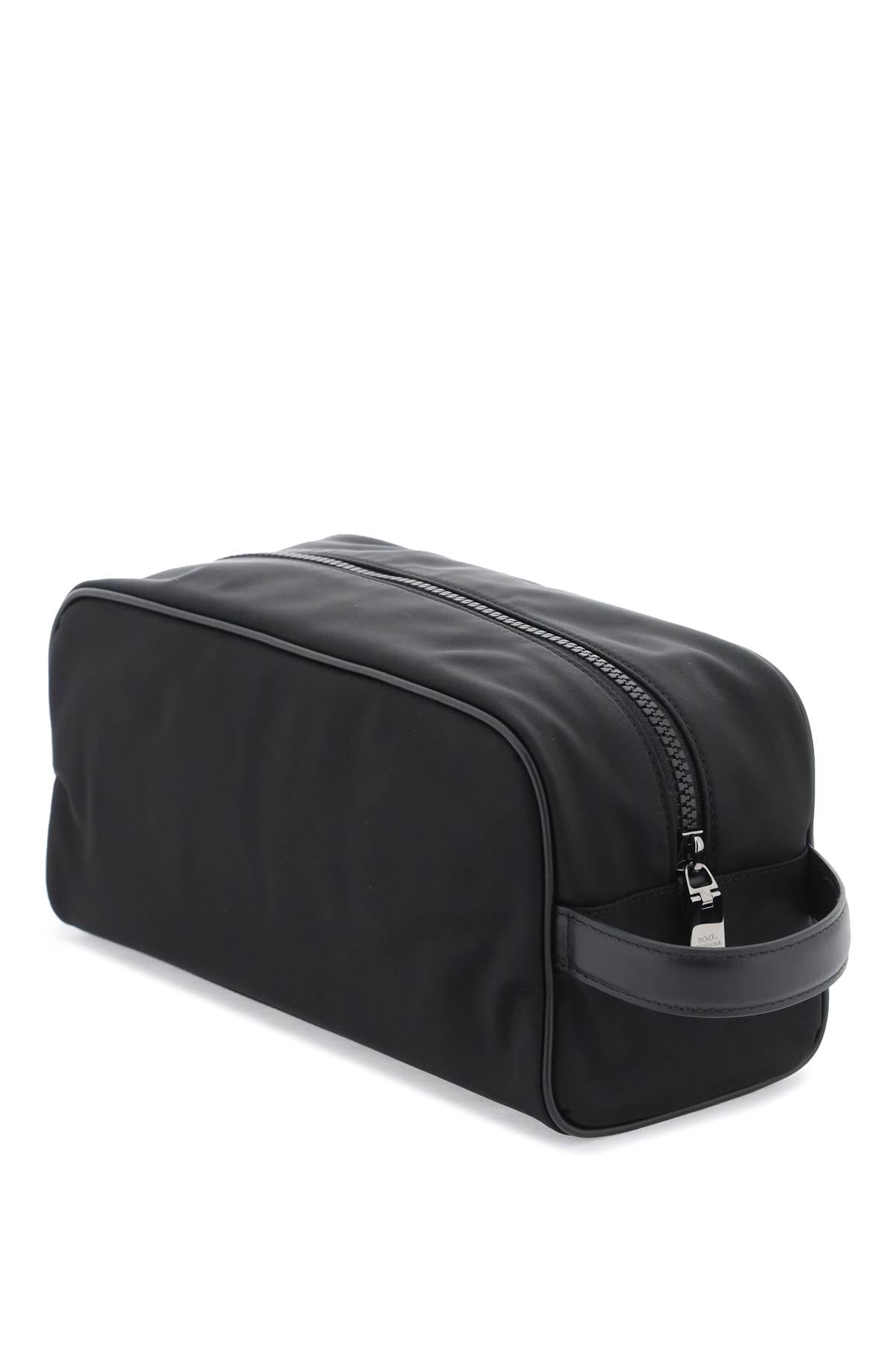 Dolce & Gabbana Rubberized Logo Beauty Case   Black