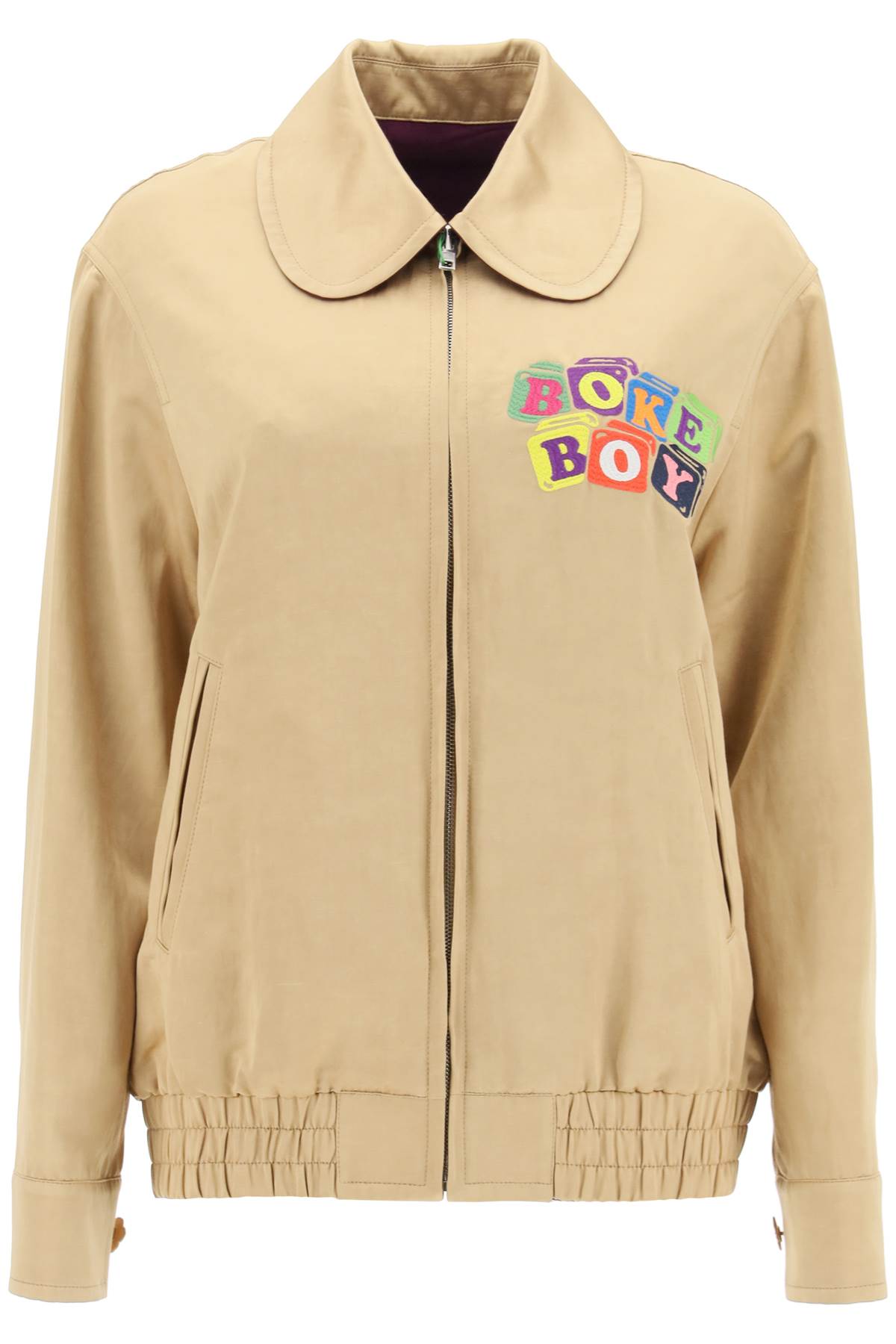 Kenzo Boke Boy Reversible Bomber Jacket   Beige