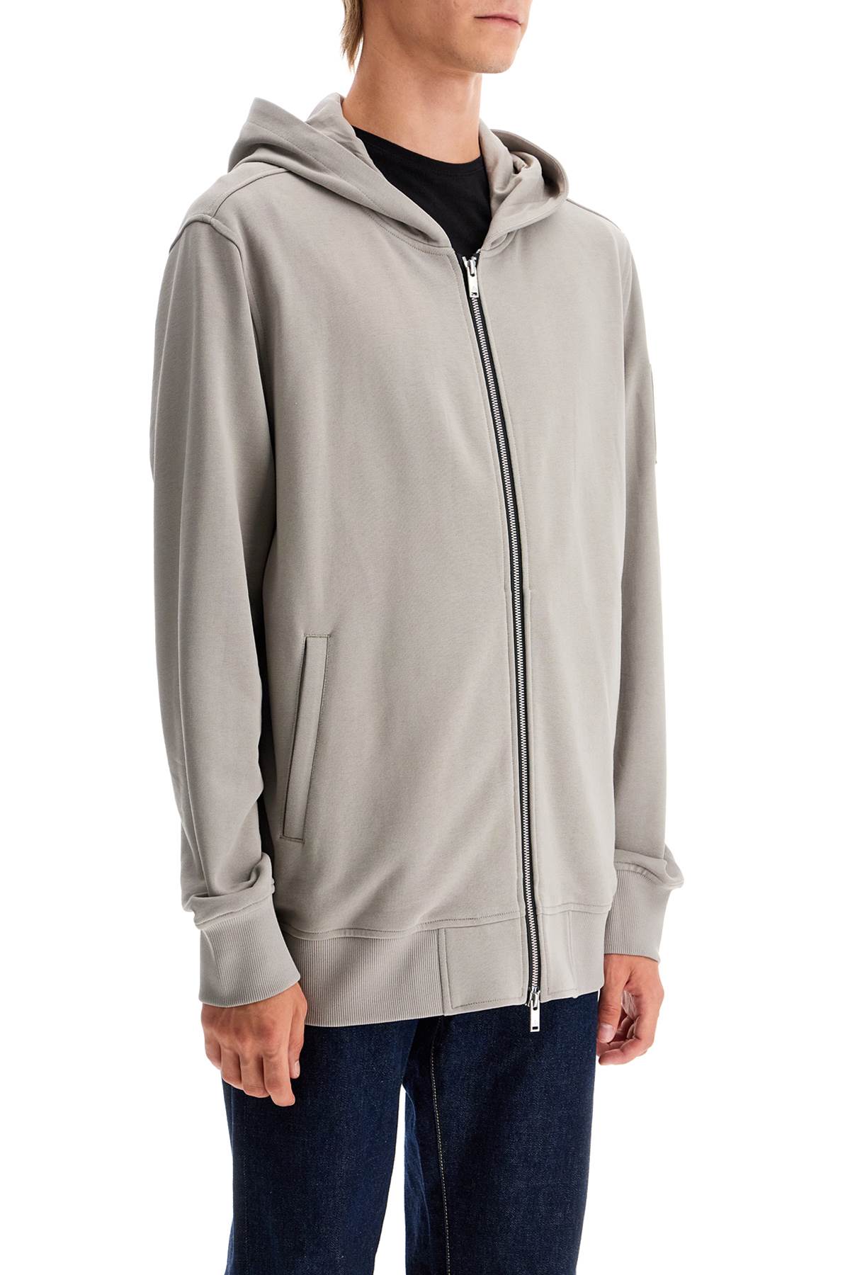 Moose Knuckles Hartsfield Zip Up Sweat   Grey