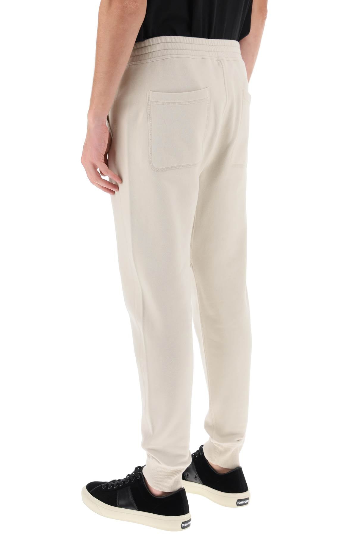 Tom Ford Cotton Drawstring Sweatpants   Neutral