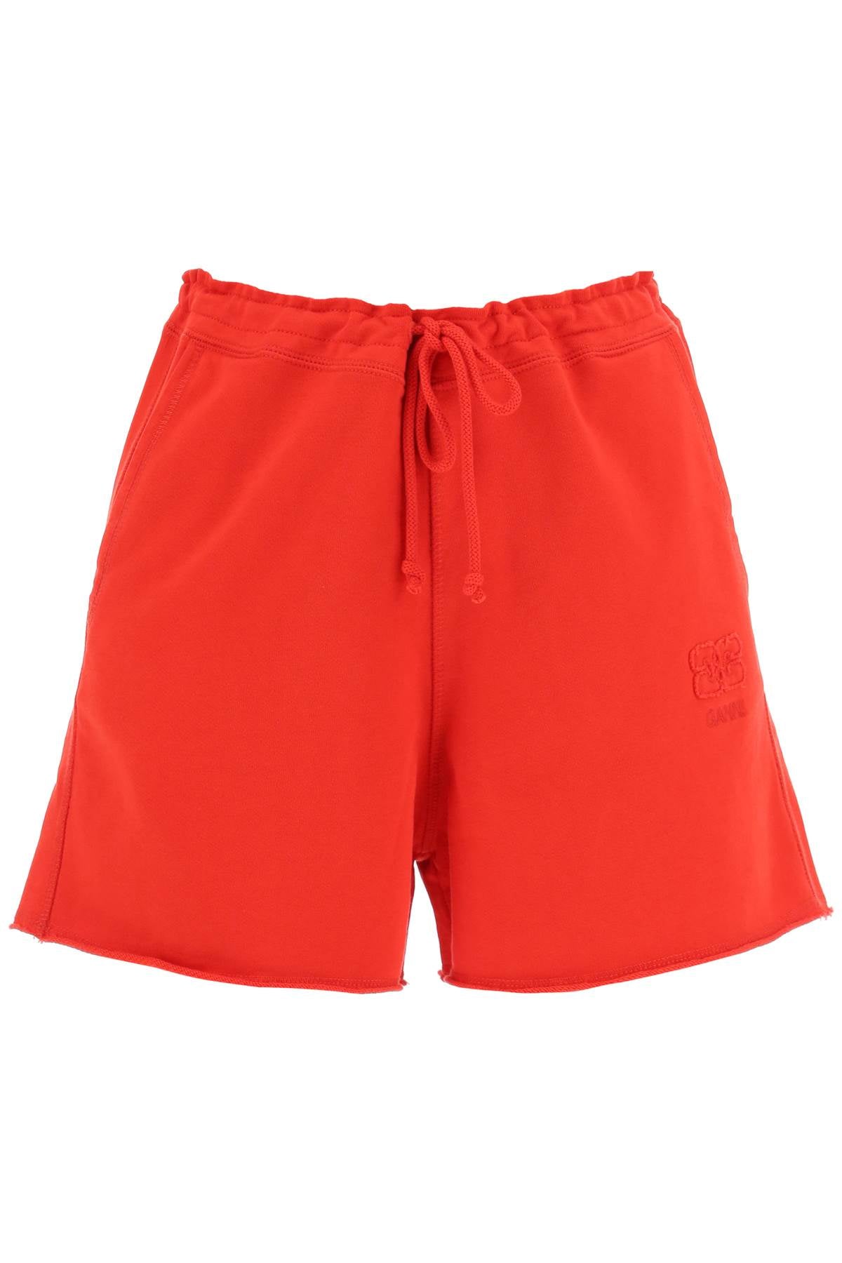 Ganni Isoli Sweatshorts   Red