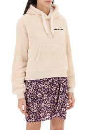 Isabel Marant Etoile Maeva Hoodie With Logo Embroidery   Beige