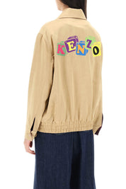 Kenzo Boke Boy Reversible Bomber Jacket   Beige