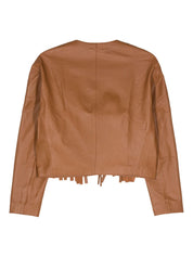 Alysi Jackets Leather Brown