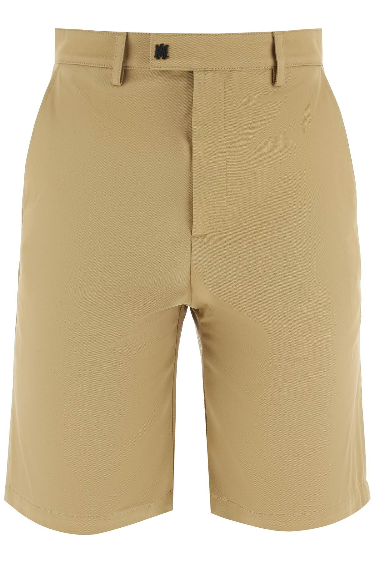 Amiri Arts District Flared Shorts   Beige