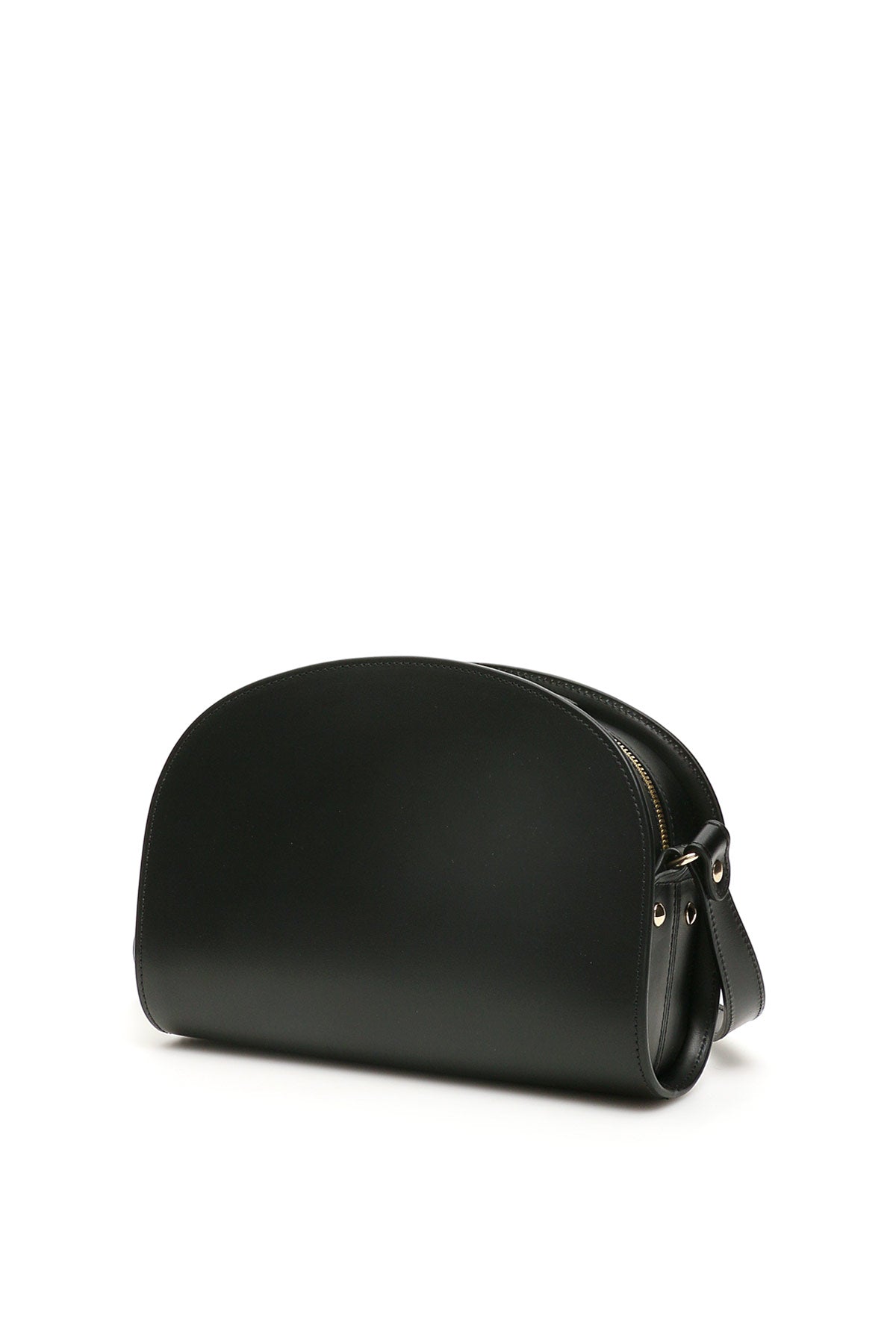 A.P.C. Demi Lune Crossbody Bag   Black