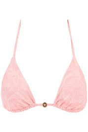 Versace Baroque Bikini Top   Pink