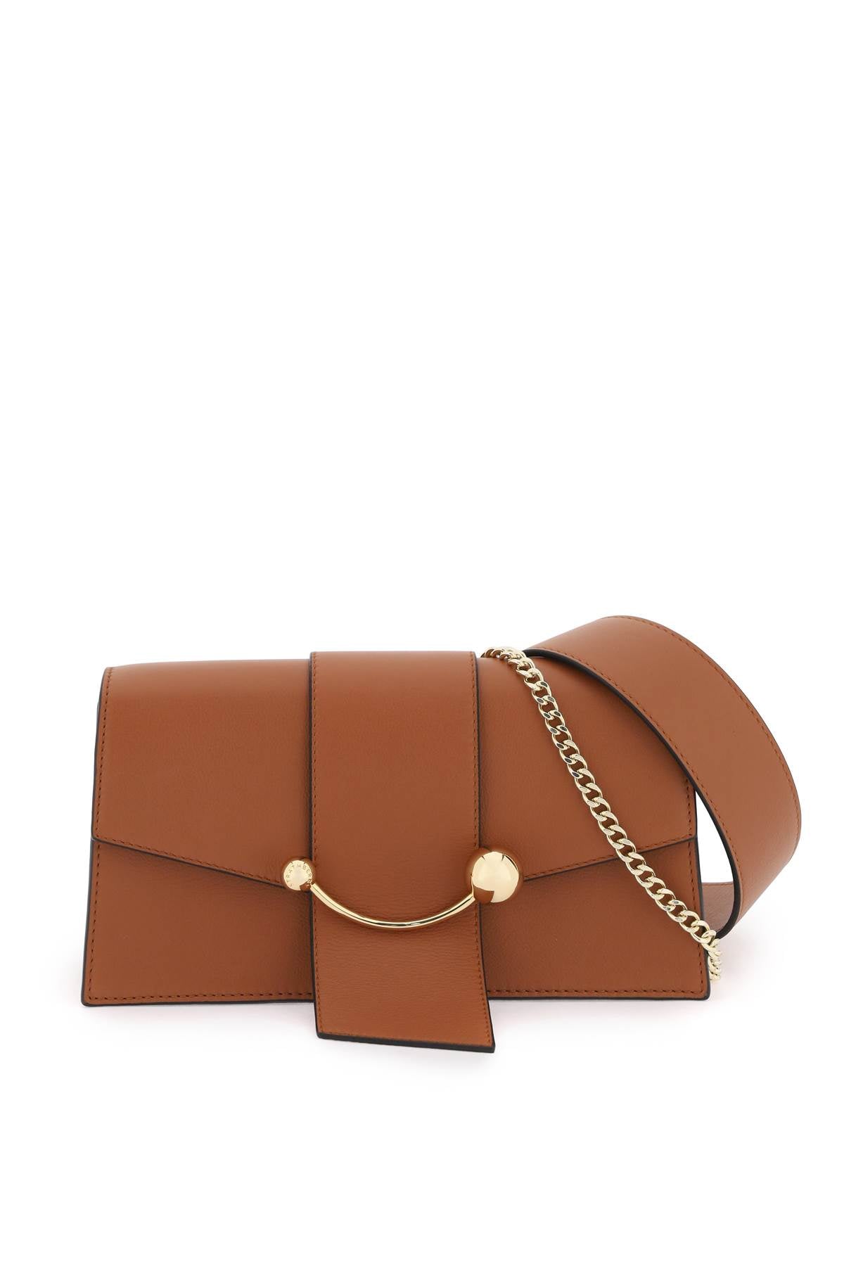 Strathberry 'Mini Crescent' Shoulder Bag   Brown