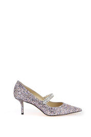 Jimmy Choo Bing 65 Pumps With Glitter And Crystals   Pink