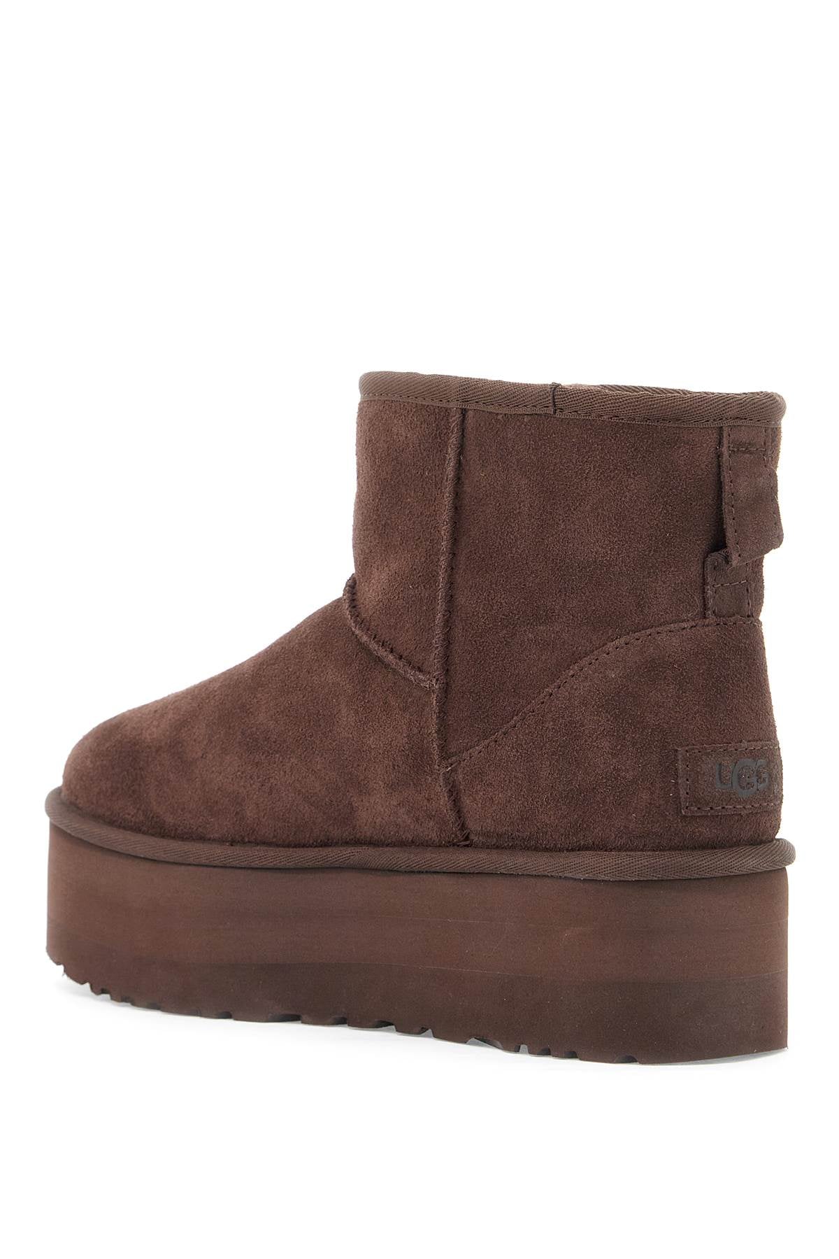 Ugg Classic Mini Platform Ankle Boots   Brown