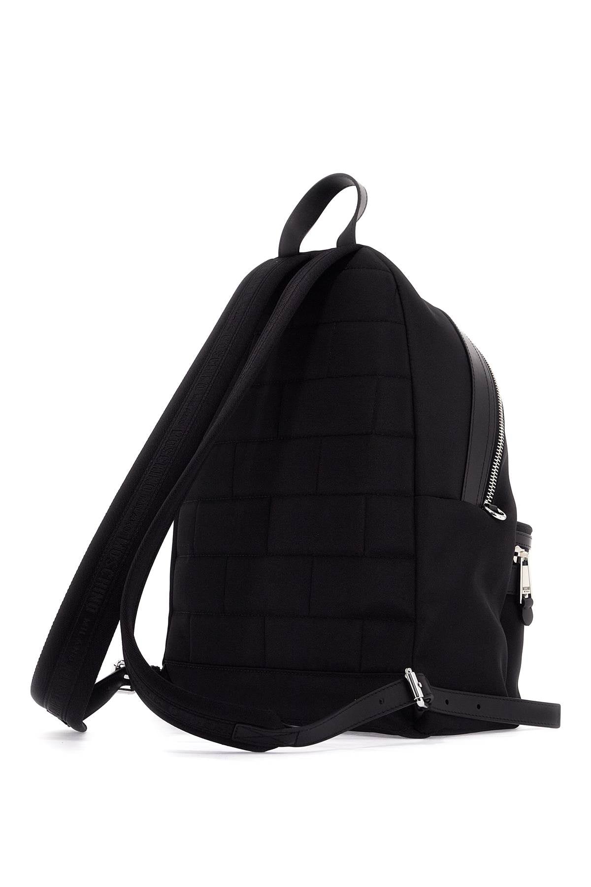 Moschino Nylon Backpack For Everyday   Black