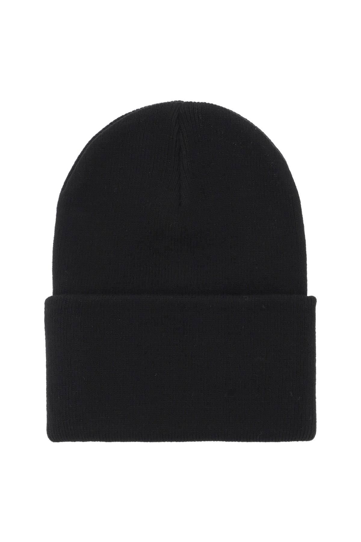 Carhartt Wip Beanie Hat With Logo Patch   Black