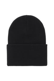 Carhartt Wip Beanie Hat With Logo Patch   Black