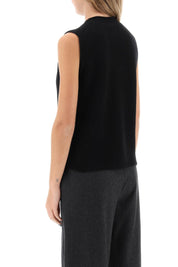 Guest In Residence Layer Up Cashmere Vest   Black