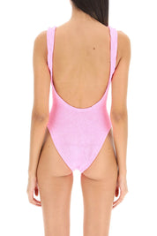 Hunza G. Square Neck Swimsuit   Pink