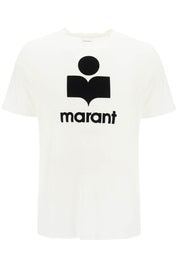 Marant Karman Linen Logo T Shirt   White