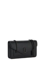 Marc Jacobs Mini Crossbody Chain Wallet Bag   Black