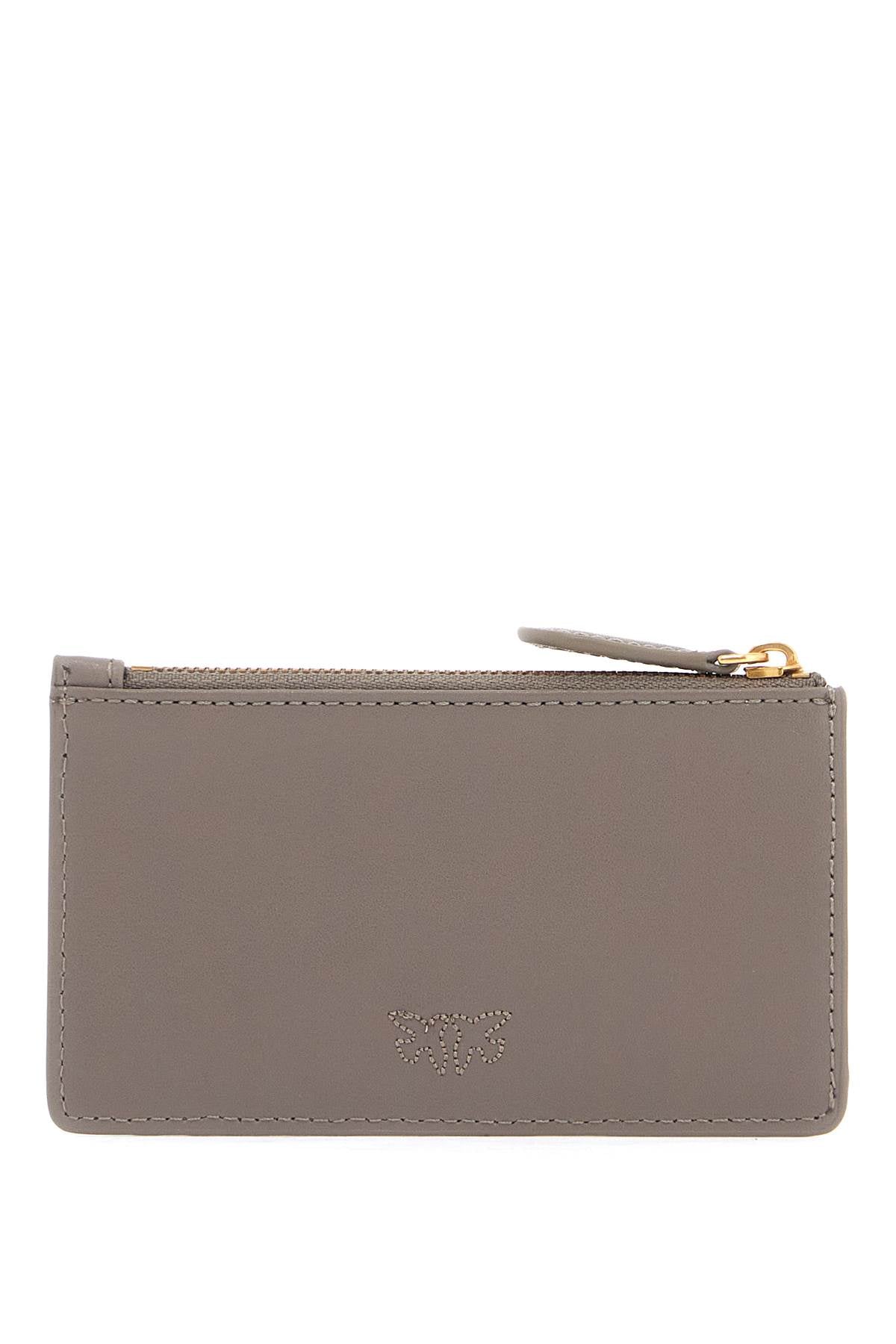 Pinko Love Birds Diamond Card Holder   Grey