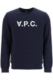 A.P.C. Flock V.P.C. Logo Sweatshirt   Blue