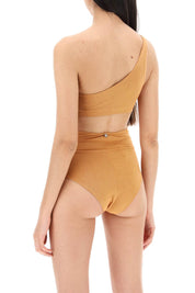 Max Mara Beachwear One Shoulder Bikini Top In Jersey And   Orange