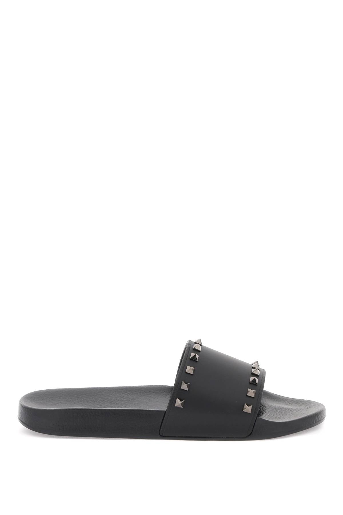 Valentino Garavani Rockstud Slides   Black