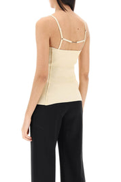 Jacquemus Le Haut Sierra Knitted Top   Neutral