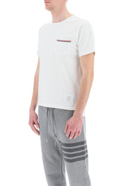 Thom Browne T Shirt With Chest Pocket   White