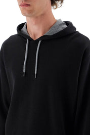 Brunello Cucinelli Lightweight Hoodie With Hood   Black