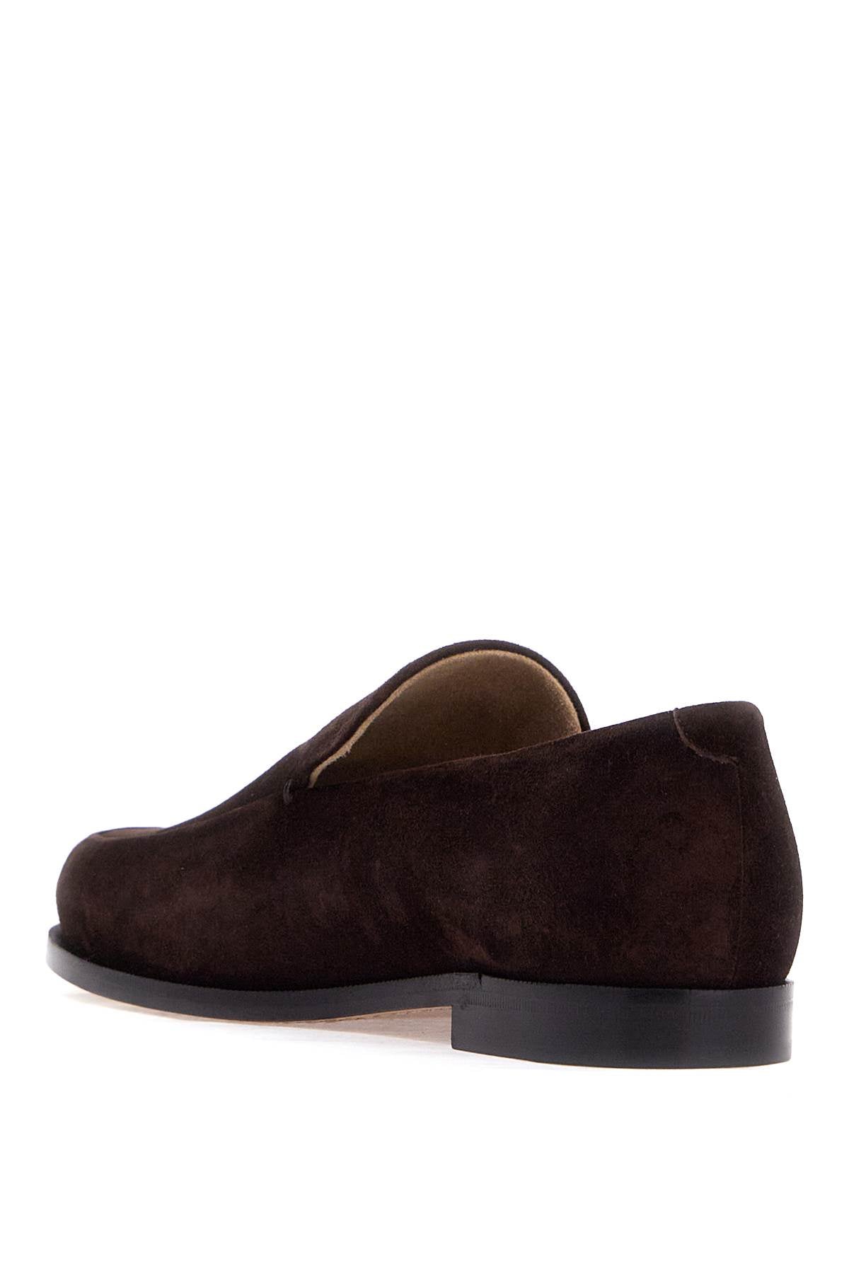 Khaite Alessio Suede Leather Mocc   Brown