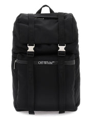 Off White Outdoor Backpack   Black