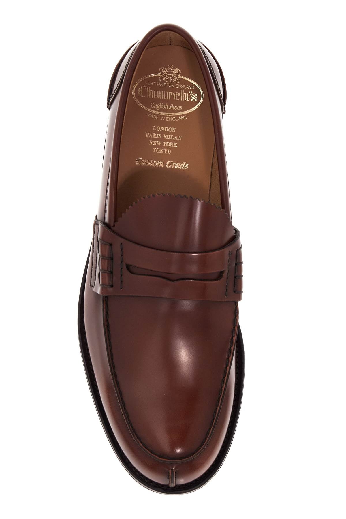 Church's Pembrey Glossy Leather Loafers   Brown